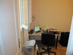 yeah, what?, they give me a tv and a fake-leather chair