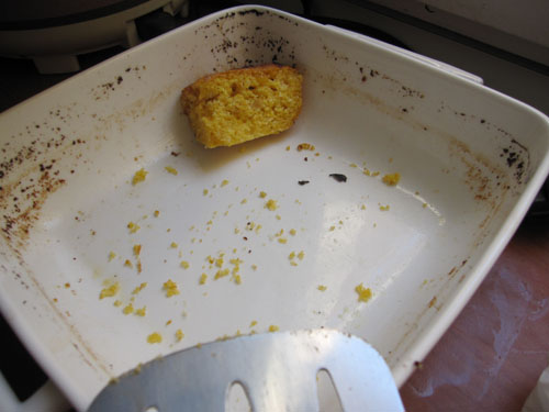End of the cornbread