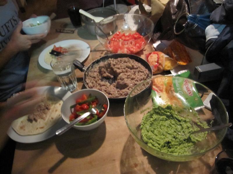 All the fixings for burrito-making food-burritos