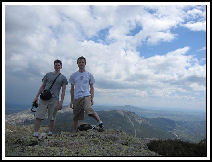 Dan and I on the peak of Cabeza de la Brana