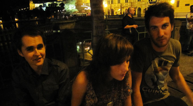 Luke, Alice, and Mike; in Prague