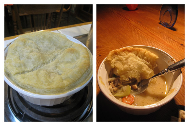 Individual chicken pot pies Individual chicken pot pies
